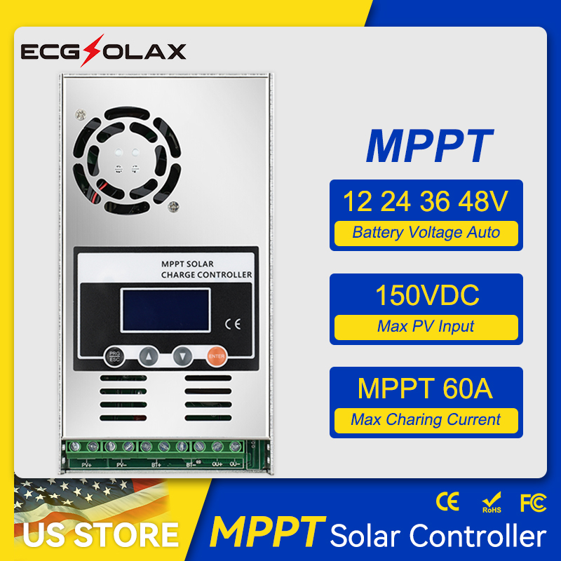 ECGSOLAX 60A MPPT Контроллер з – обзор и цена Drone Solar Charger