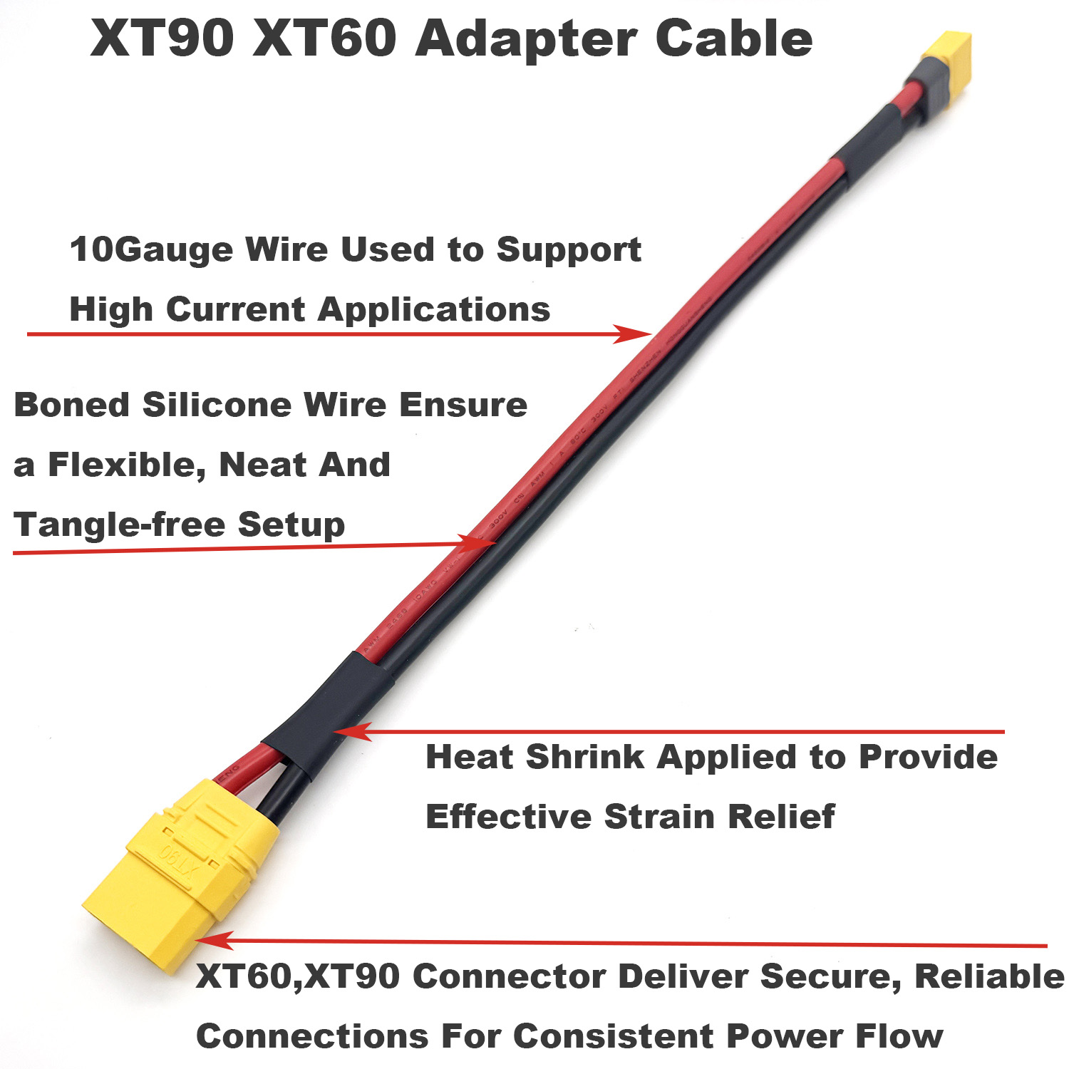 Кабель-адаптер 10AWG для аккум – обзор и цена Drone Battery Adapter